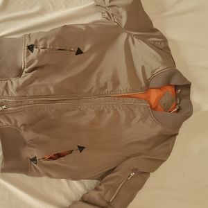 Grey Puffer/Bomber jacket